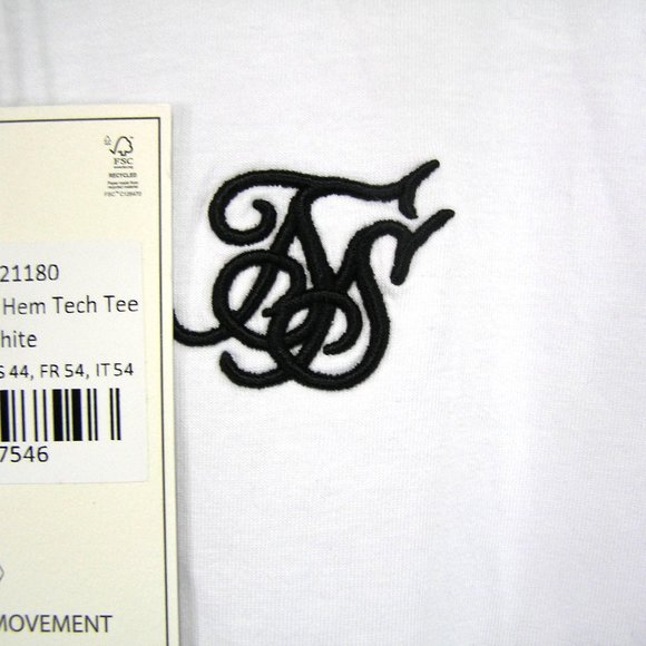 Siksilk Size XL Straight Hem Tech Tee - Picture 4 of 8